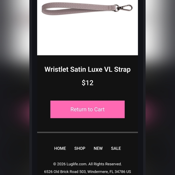 NWT Lug Heart Pouch + Satin Luxe Strap = Wristlet, $30 Retail See Screenshots - Picture 11 of 11
